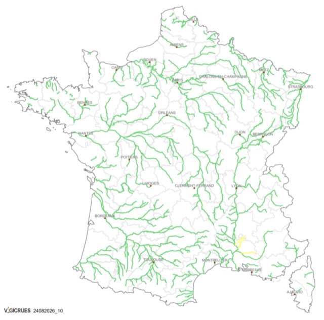 Météo-France alerte sur les risques d&rsquo;orages et de crues dans le sud de la France