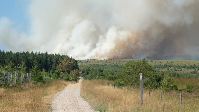 Incendie majeur dans les Fagnes en Belgique