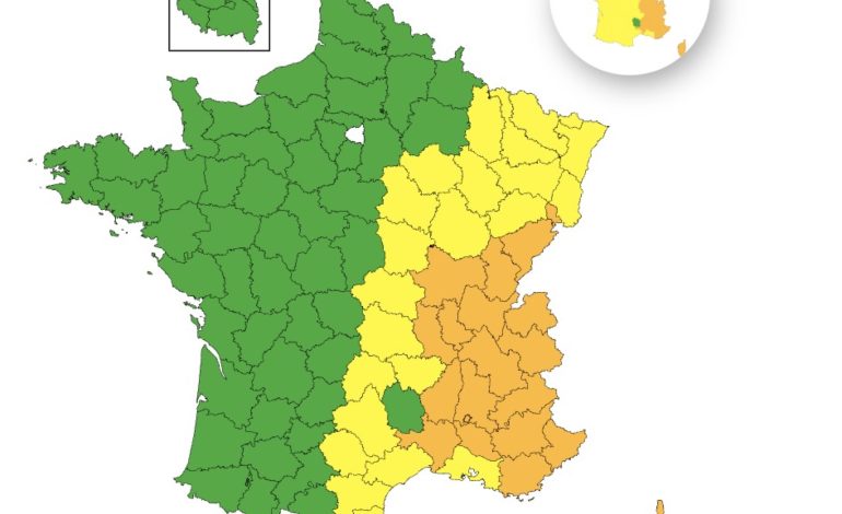 Vingt départements en vigilance orange pour canicule