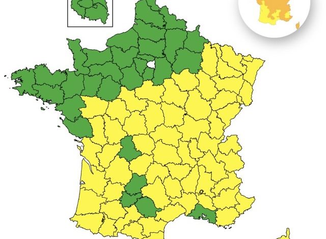 Vigilance météo : 62 départements en alerte aux orages