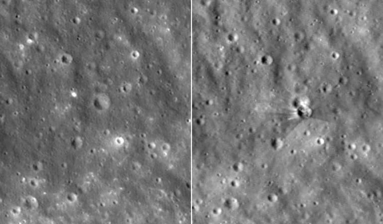 Les images de la Lune après l&rsquo;impact d&rsquo;une fusée Falcon 9