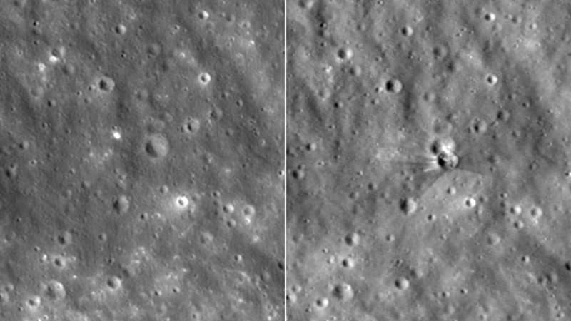 Les images de la Lune après l&rsquo;impact d&rsquo;une fusée Falcon 9