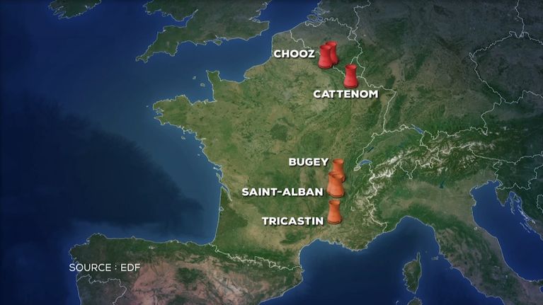 Arrêt des centrales nucléaires de Chooz et Cattenom