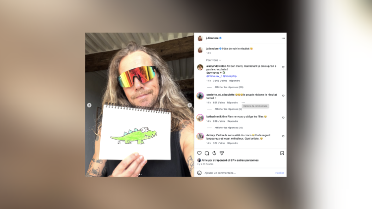 Julien Doré répond avec humour aux demandes de ses fans
