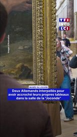 Deux Allemands interpellés pour avoir accroché des tableaux au Louvre