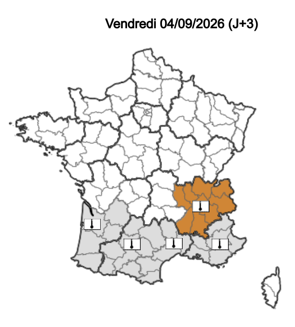 La canicule attendue le 4 septembre 2026