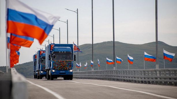 Inauguration d&rsquo;un pont routier entre la Russie et la Corée du Nord