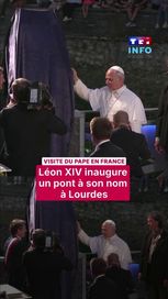Le pape Léon XIV inaugure un pont à Lourdes