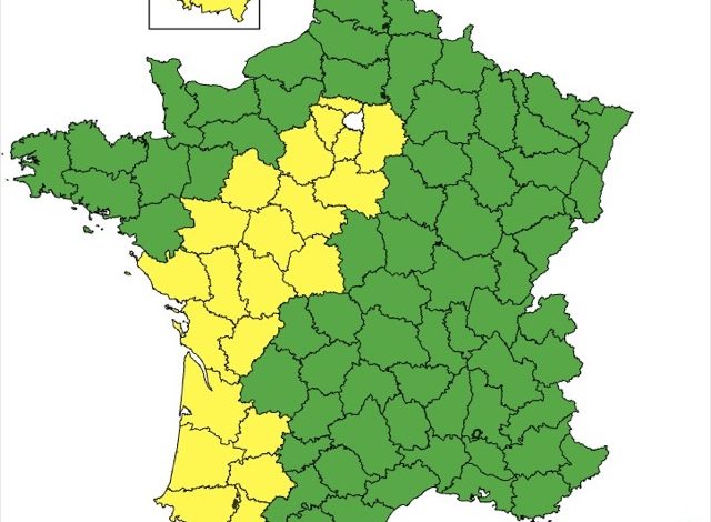Vigilance Jaune pour Orages : Départements Concernés et Situation Actuelle
