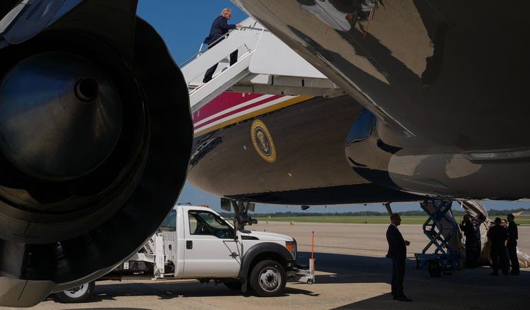 Donald Trump et l&rsquo;incident du toboggan sur Air Force One