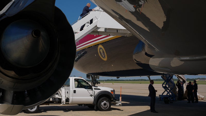 Donald Trump et l&rsquo;incident du toboggan sur Air Force One