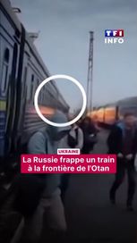 Attaque de drone russe sur un train en Ukraine