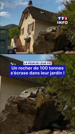 Un rocher de 100 tonnes menace une famille à Louvie-Soubiron
