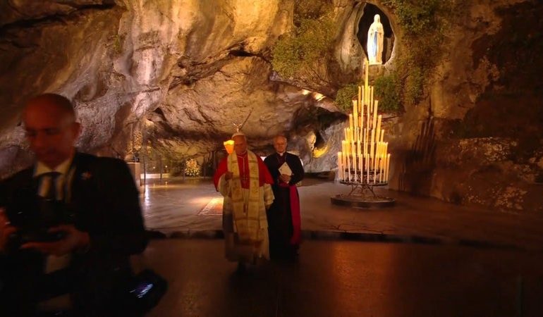 Léon XIV à Lourdes : une journée marquée par la rencontre et la prière