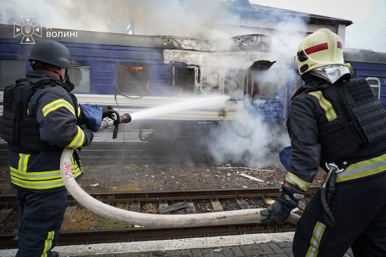 Frappes russes sur un train ukrainien près de l&rsquo;Otan : ce que l&rsquo;on sait