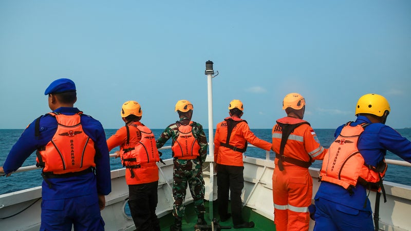 Incident suite à l&rsquo;éruption du volcan Anak Krakatau en Indonésie