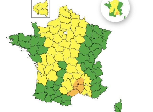 Météo: vigilance orange pour les orages dans le Sud de la France
