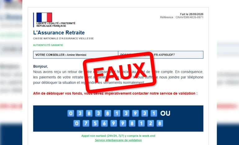 Attention aux escroqueries par mail usurpant la CNAV