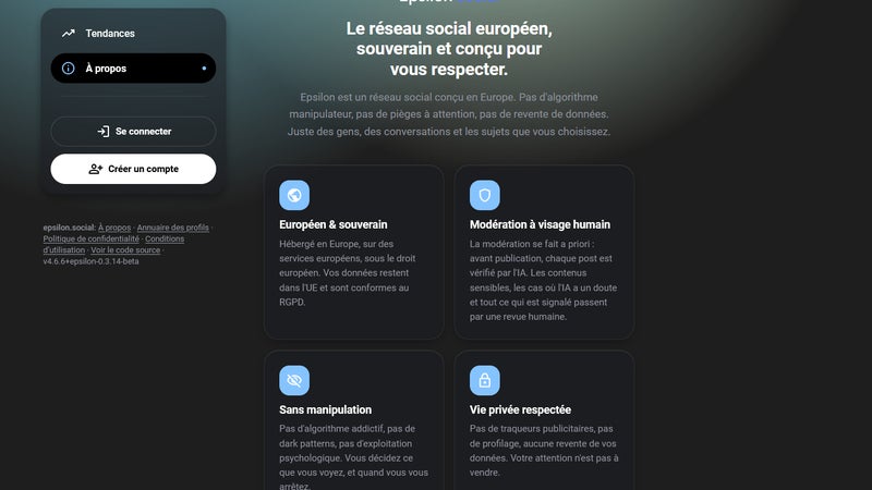 Epsilon : Un réseau social européen sans algorithmes manipulateurs