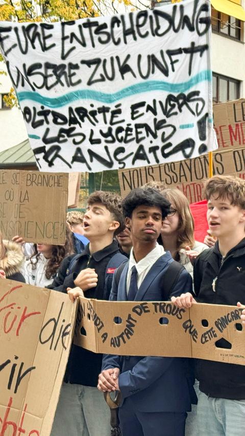 Les jeunes allemands s&rsquo;inspirent des lycéens français pour manifester
