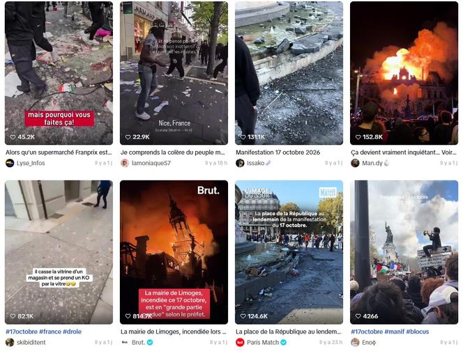 Manifestations massivement diffusées sur les réseaux sociaux