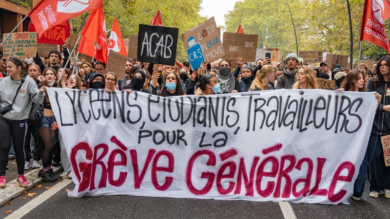 Appel à mobilisation étudiante et lycéenne en France