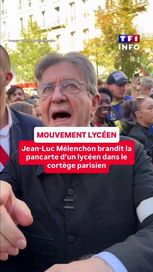 Jean-Luc Mélenchon soutient le mouvement lycéen à Paris