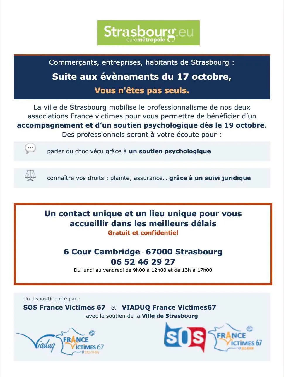 La maire de Strasbourg réagit après les manifestations du 17 octobre