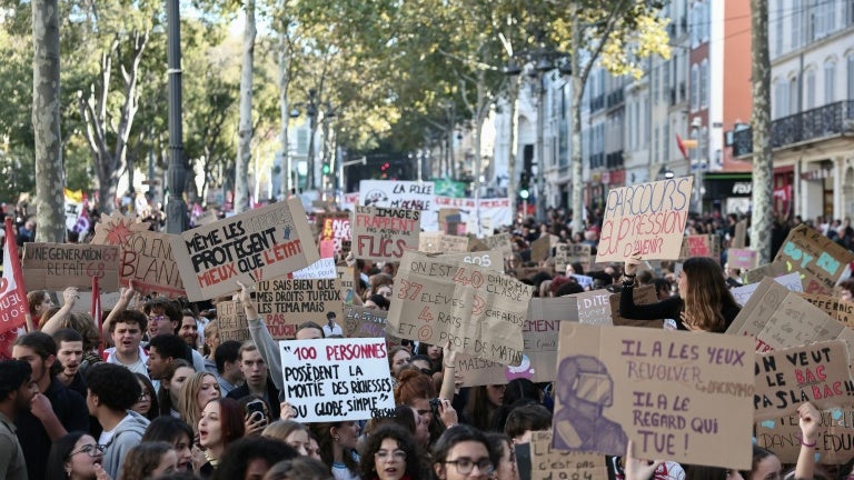 Incidents lors de la manifestation lycéenne à Marseille