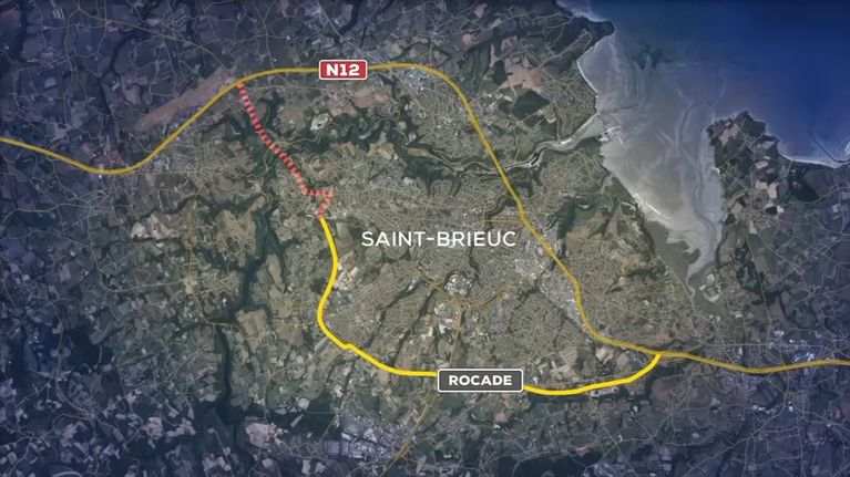 Le chantier interminable de la rocade à Saint-Brieuc