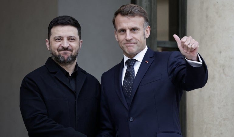 Emmanuel Macron réaffirme son soutien à l&rsquo;Ukraine