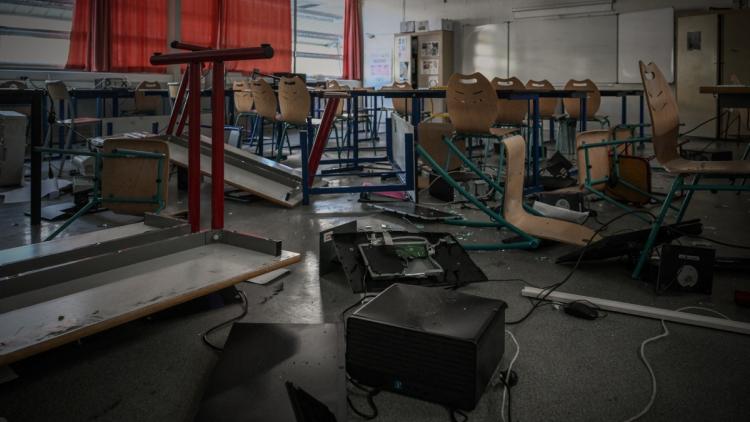 Incident et dommages lors du blocus des lycées