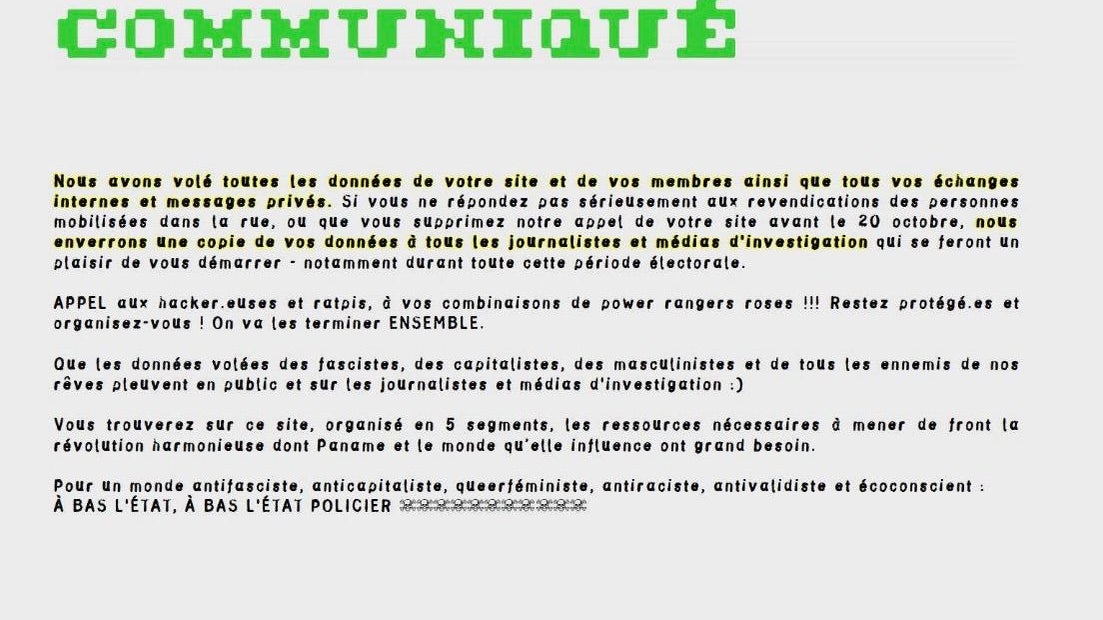 Journée de mobilisation en France le 17 octobre