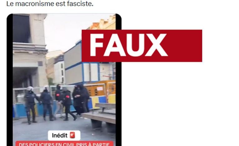 Une vidéo mal interprétée: des policiers français accusés à tort
