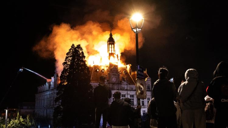 L&rsquo;incendie de l&rsquo;hôtel de ville de Limoges