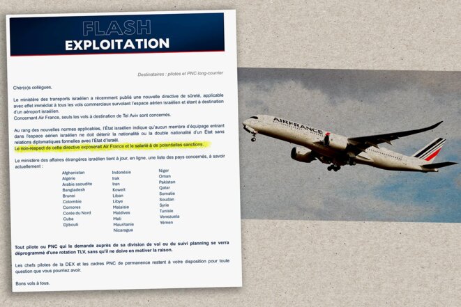 Discriminations : Israël exige la filtration des équipages par nationalité, Air France obtempère