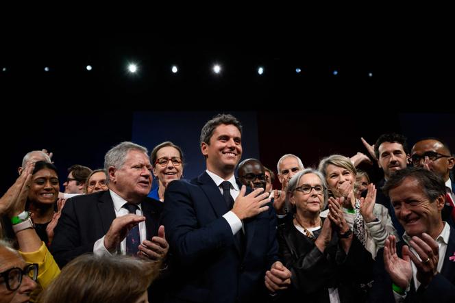 Gabriel Attal lance sa campagne avec un hommage aux jeunes résistants