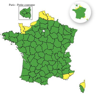 Avertissement météorologique: Orages prévus dans plusieurs départements