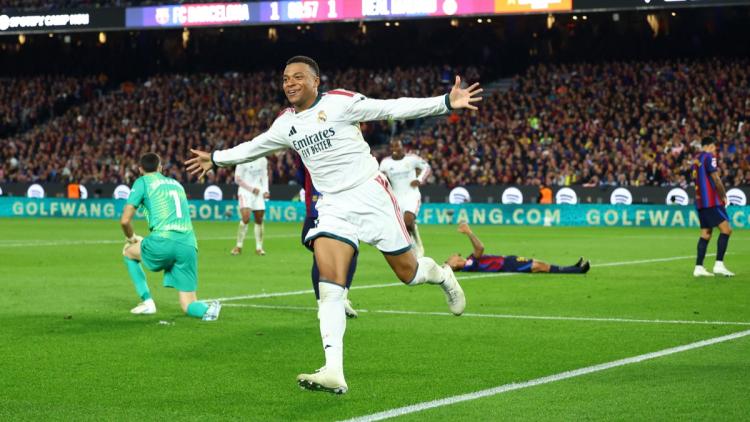 Kylian Mbappé mène le Real Madrid à la victoire contre Barcelone