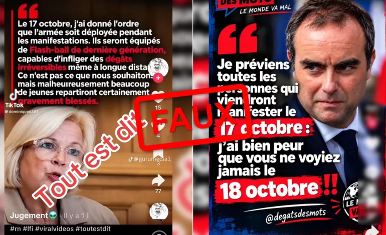 Manipulations des réseaux sociaux autour des manifestations